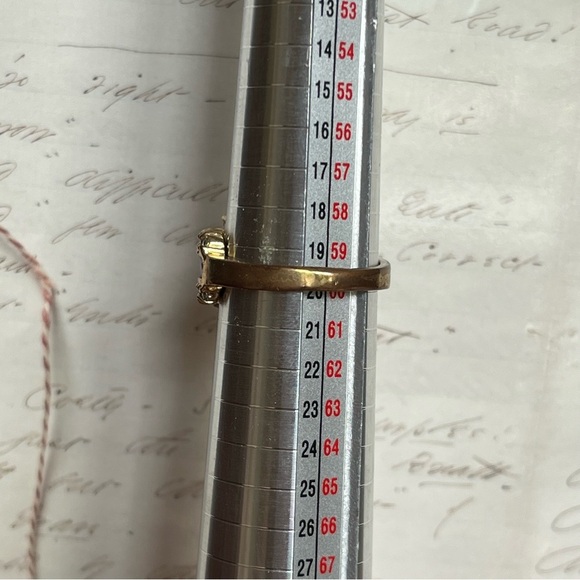 Purple and Gold Tone Women's Ring - Picture 8 of 9